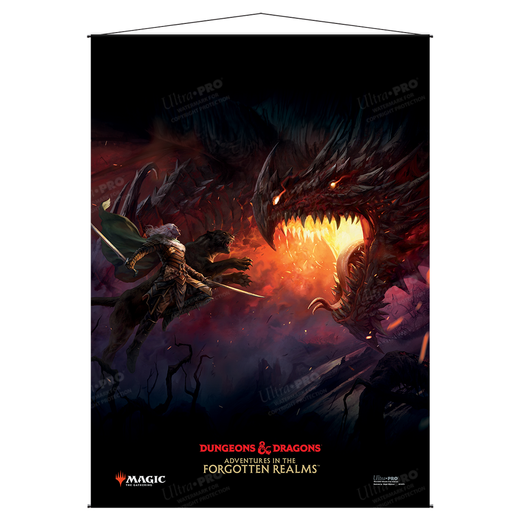 Adventures in the Forgotten Realms Drizzt Key Art Wall Scroll for Magic: The Gathering | Ultra PRO International