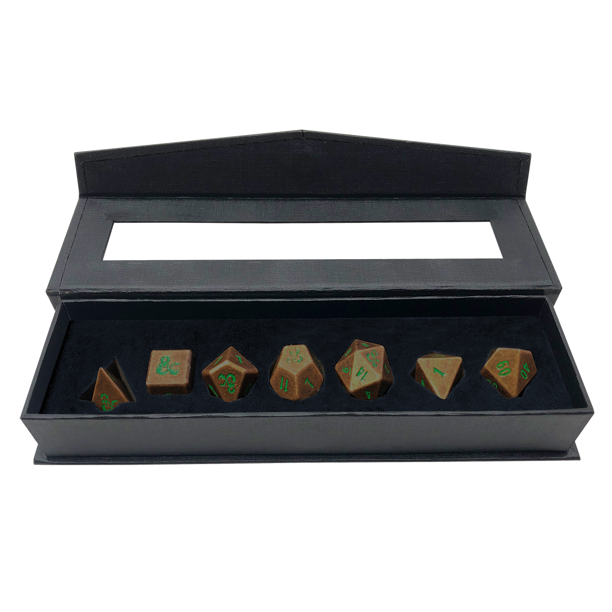 Heavy Metal Feywild Copper and Green RPG Dice Set (7ct) for Dungeons & Dragons | Ultra PRO International