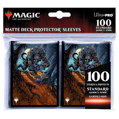 Innistrad: Midnight Hunt Moonrager Standard Deck Protector Sleeves (100ct) for Magic: The Gathering | Ultra PRO International