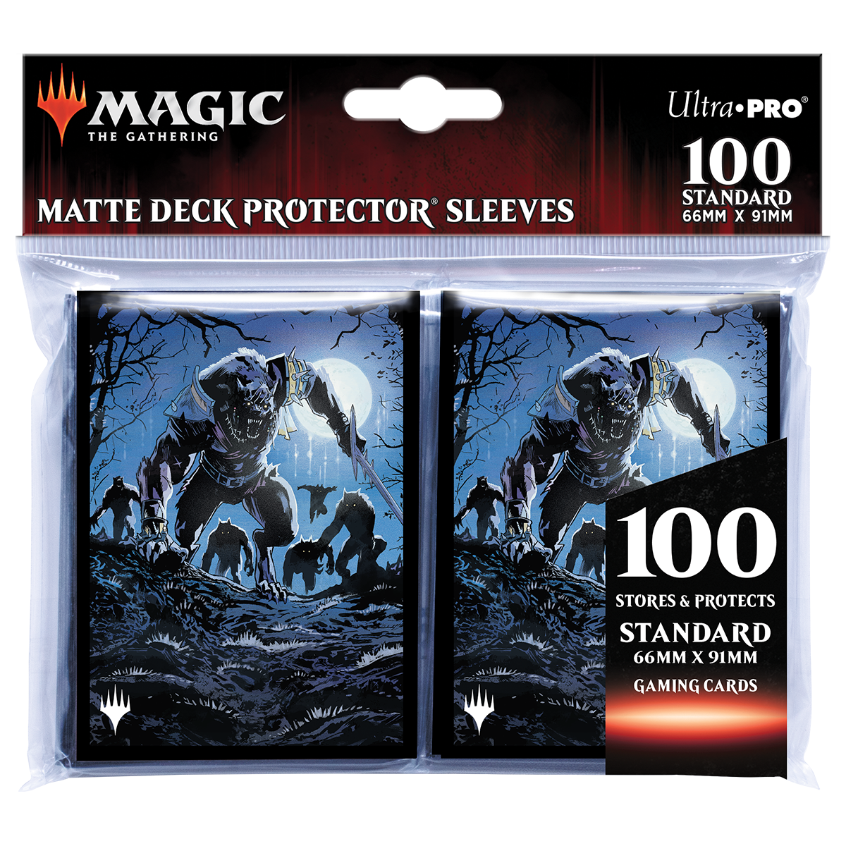 Innistrad: Midnight Hunt Trovlar of the Long Night Standard Deck Protector Sleeves (100ct) for Magic: The Gathering | Ultra PRO International