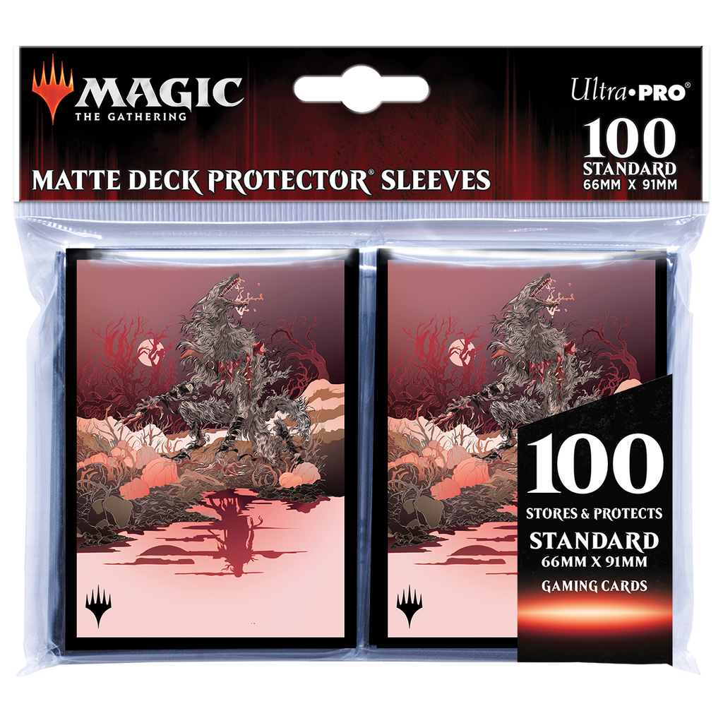 Innistrad: Midnight Hunt Arlinn Clawing Back Standard Deck Protector Sleeves (100ct) for Magic: The Gathering | Ultra PRO International