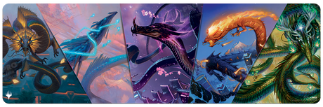 Kamigawa Neon Dynasty Sky Dragon Compilation 8ft Table Playmat for Magic: The Gathering | Ultra PRO International