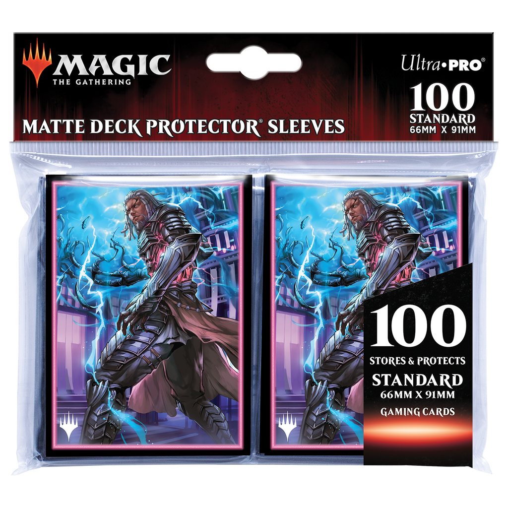 Kamigawa Neon Dynasty Tezzeret, Betrayer of Flesh Standard Deck Protector Sleeves (100ct) for Magic: The Gathering | Ultra PRO International