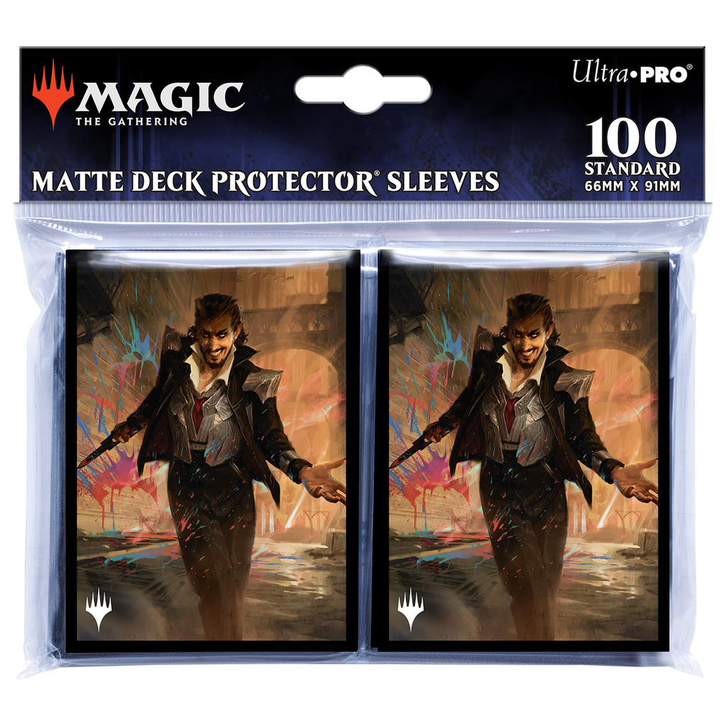 Streets of New Capenna Anhelo the Deacon Commander Standard Deck Protector Sleeves (100ct) for Magic: The Gathering | Ultra PRO International