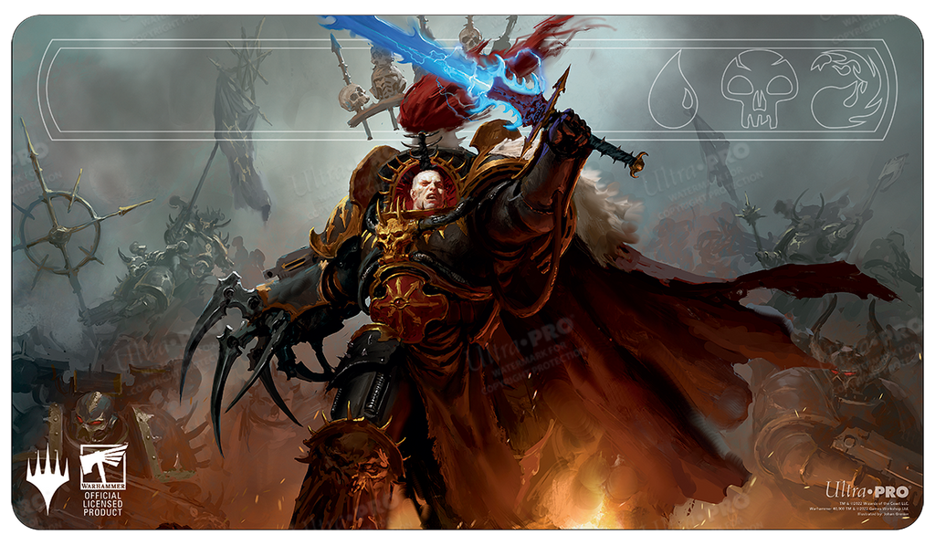 Warhammer 40K Commander Abaddon the Despoiler Standard Gaming Playmat for Magic: The Gathering | Ultra PRO International