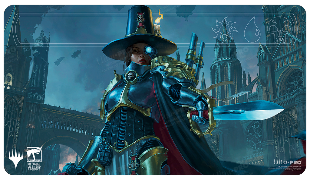 Warhammer 40K Commander Inquisitor Greyfax Standard Gaming Playmat for Magic: The Gathering | Ultra PRO International