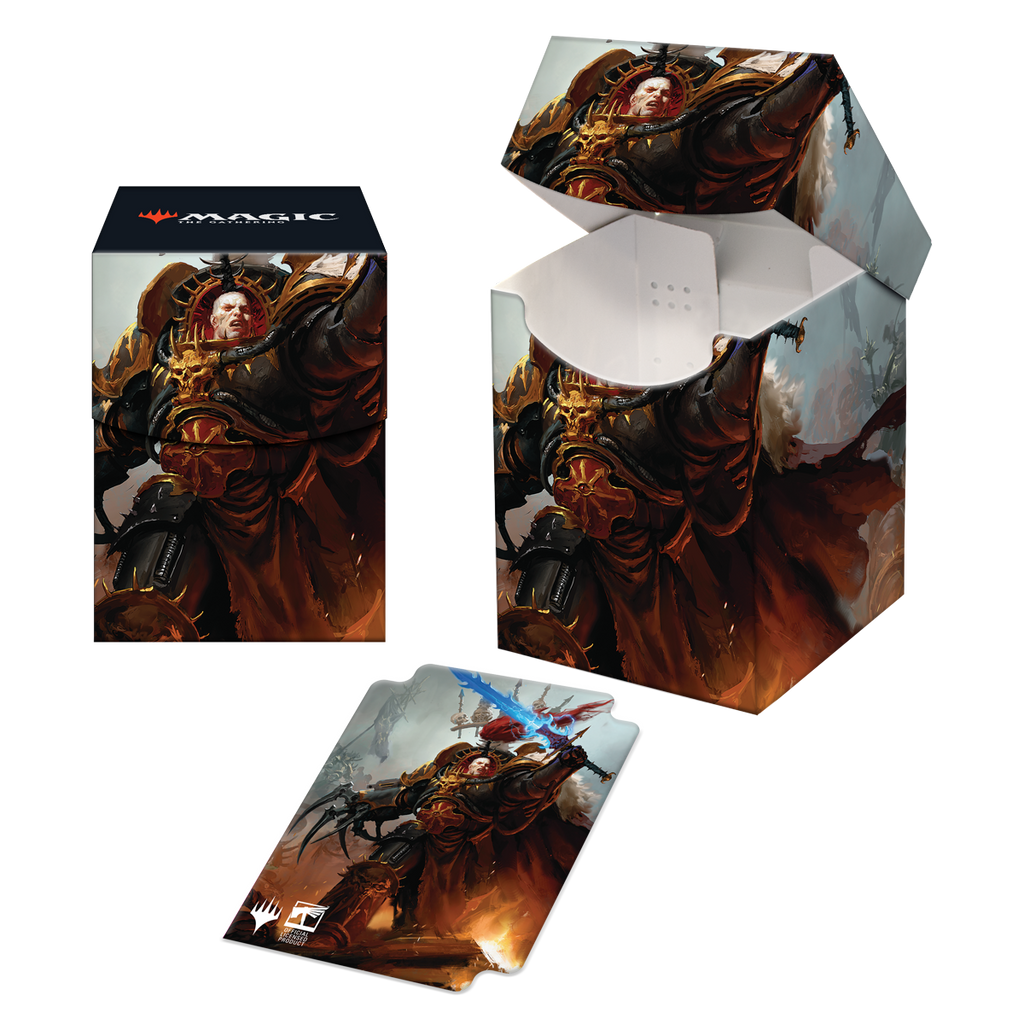 Warhammer 40K Commander Abaddon the Despoiler 100+ Deck Box for Magic: The Gathering | Ultra PRO International