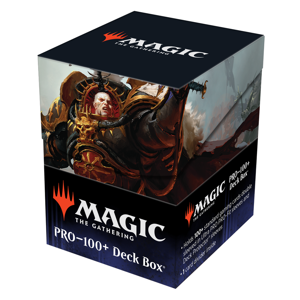 Warhammer 40K Commander Abaddon the Despoiler 100+ Deck Box for Magic: The Gathering | Ultra PRO International