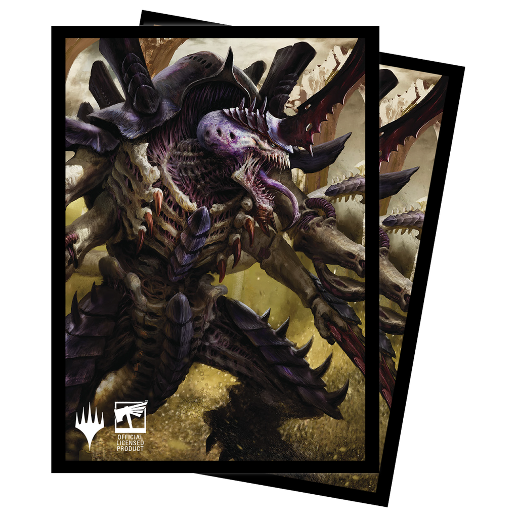 Warhammer 40K Commander The Swarmlord Standard Deck Protector Sleeves (100ct) for Magic: The Gathering | Ultra PRO International