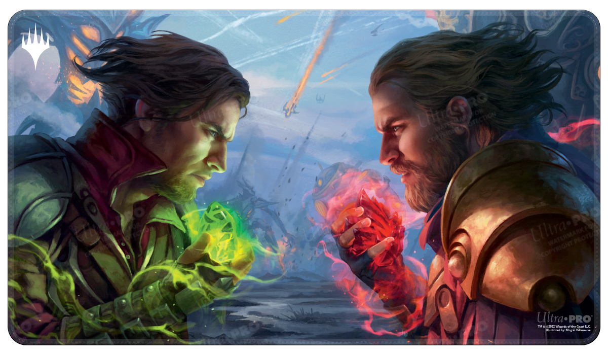 The Brothers' War Draft Booster Artwork Holofoil Standard Gaming Playmat for Magic: The Gathering | Ultra PRO International