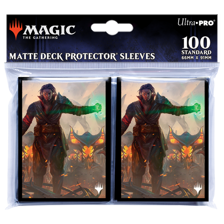 The Brothers' War Mishra, Eminent One Standard Deck Protector Sleeves (100ct) for Magic: The Gathering | Ultra PRO International