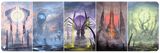 Phyrexia All Will Be One Phyrexian Basic Land Tableaux Table Playmat for Magic: The Gathering | Ultra PRO International