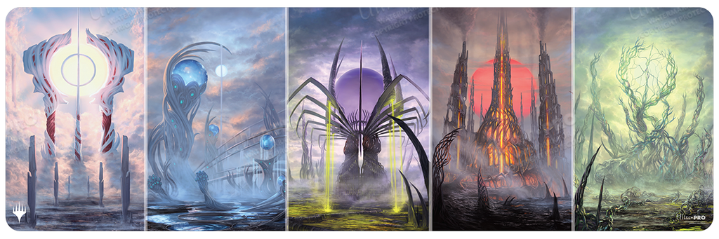 Phyrexia All Will Be One Phyrexian Basic Land Tableaux Table Playmat for Magic: The Gathering | Ultra PRO International