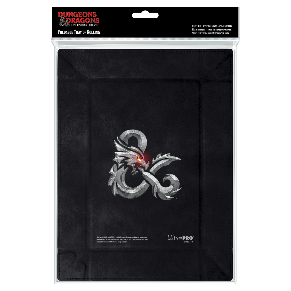 Honor Among Thieves Printed Leatherette Foldable Dice Tray for Dungeons & Dragons | Ultra PRO International