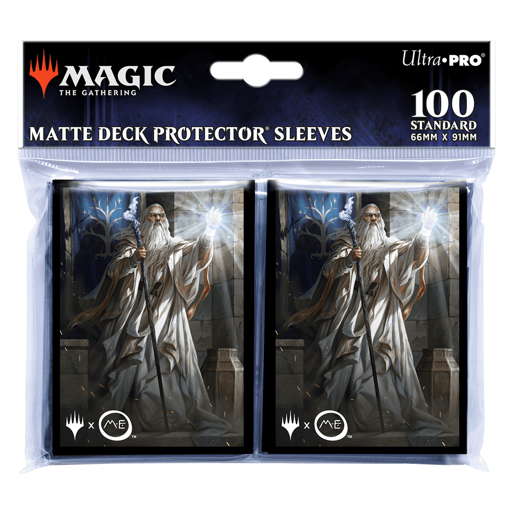 The Lord of the Rings: Tales of Middle-earth Gandalf Standard Deck Protector Sleeves (100ct) for Magic: The Gathering | Ultra PRO International
