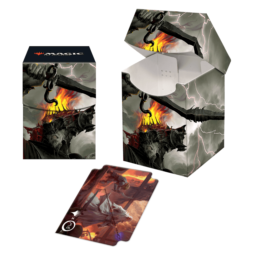 The Lord of the Rings: Tales of Middle-earth Sauron 100+ Deck Box for Magic: The Gathering | Ultra PRO International