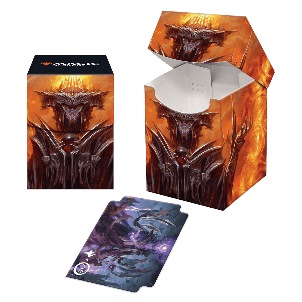 The Lord of the Rings: Tales of Middle-earth Sauron v2 100+ Deck Box for Magic: The Gathering | Ultra PRO International