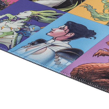 Commander Masters Pop Collage White Stitched Standard Gaming Playmat for Magic: The Gathering | Ultra PRO International