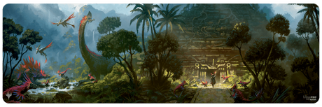 The Lost Caverns of Ixalan Dinosaur Temple 8ft Table Playmat for Magic: The Gathering | Ultra PRO International