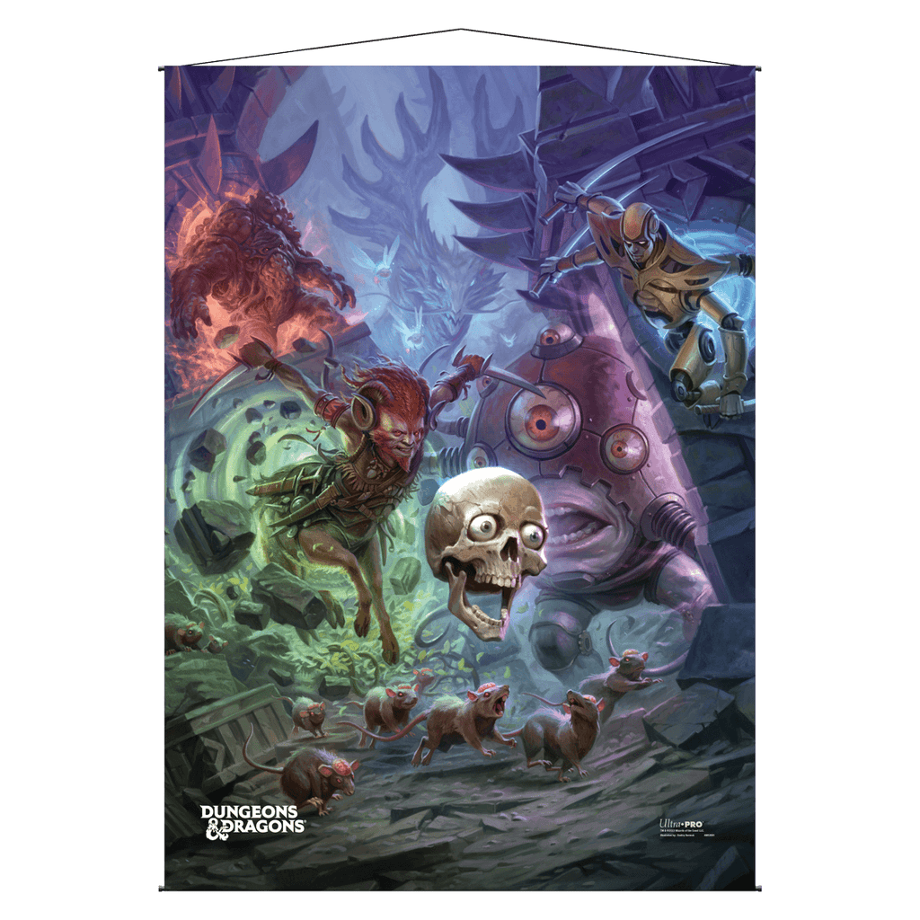 Planescape: Adventures in the Multiverse for Dungeons & Dragons Wall Scroll - Morte’s Planar Parade Standard Cover Artwork v2 | Ultra PRO International