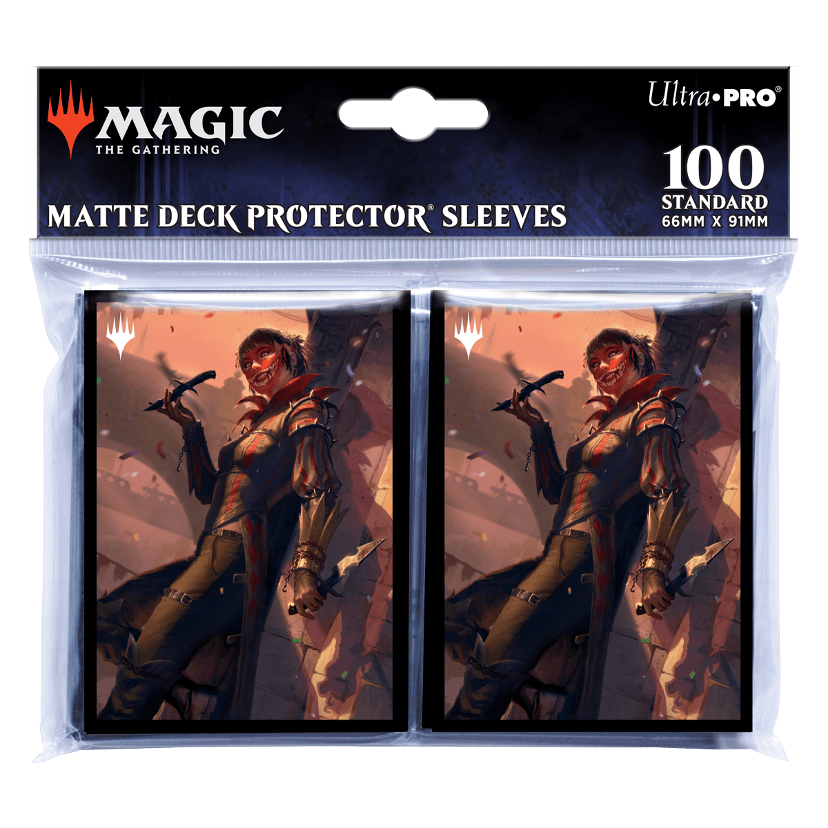 Murders at Karlov Manor Massacre Girl, Known Killer Standard Deck Protector Sleeves (100ct) for Magic: The Gathering | Ultra PRO International