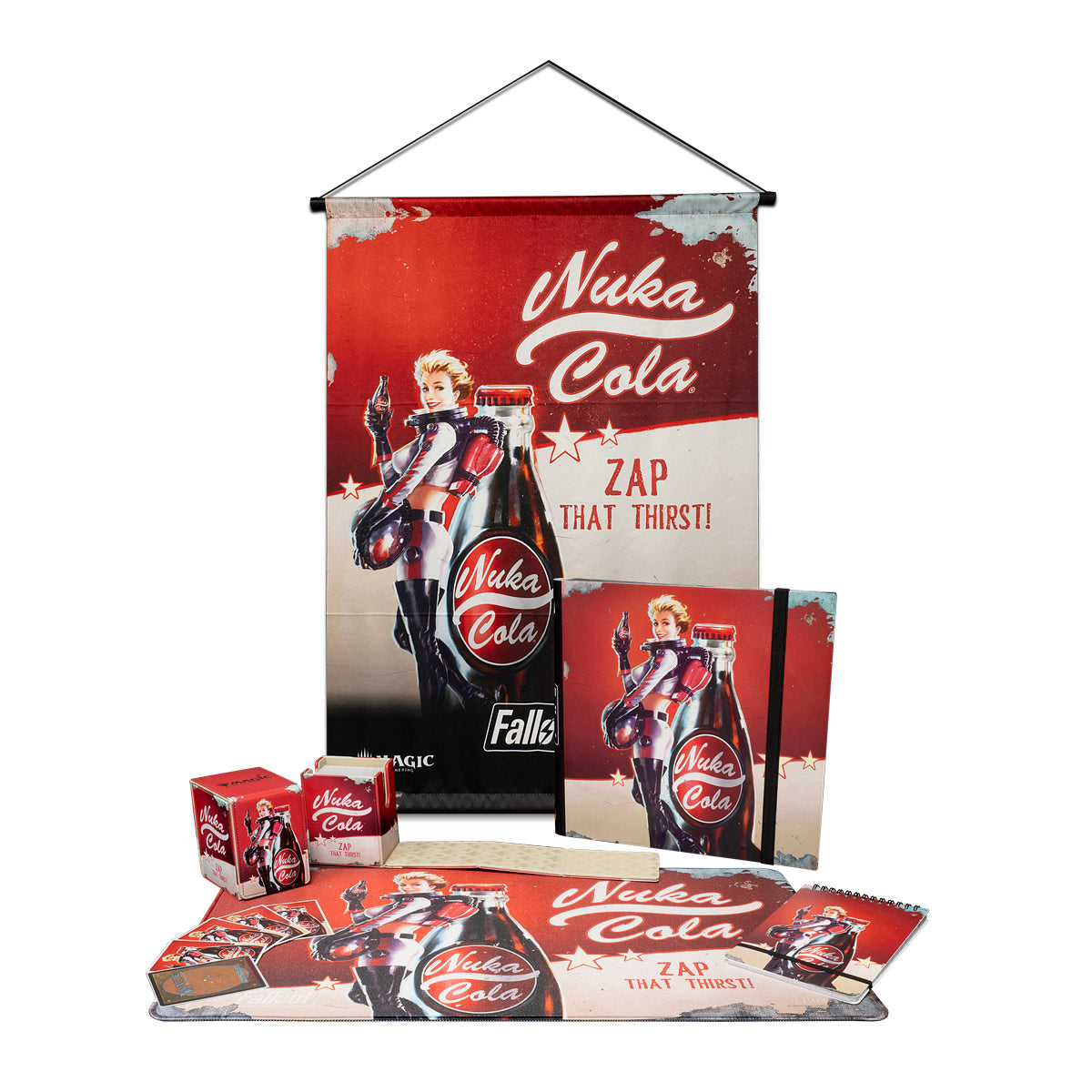 Fallout Nuka Cola Pinup Wall Scroll for Magic: The Gathering | Ultra PRO International