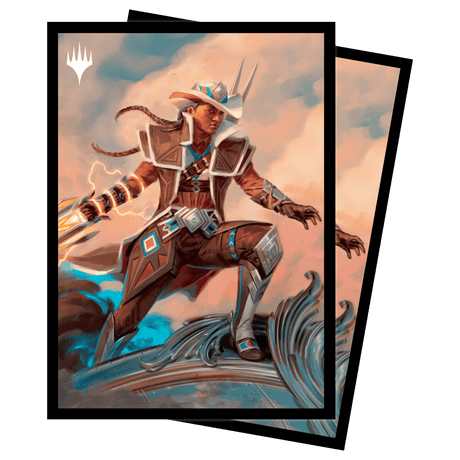 Outlaws of Thunder Junction Annie Flash, the Veteran Key Art Deck Protector Sleeves (100ct) for Magic: The Gathering | Ultra PRO International