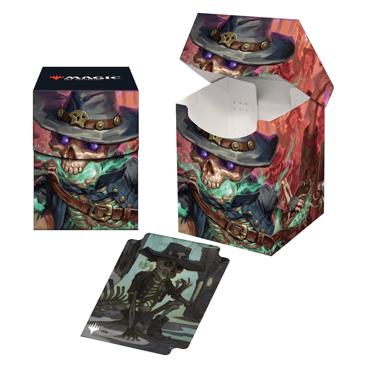 Outlaws of Thunder Junction Tinybones, the Pickpocket Key Art 100+ Deck Box® for Magic: The Gathering