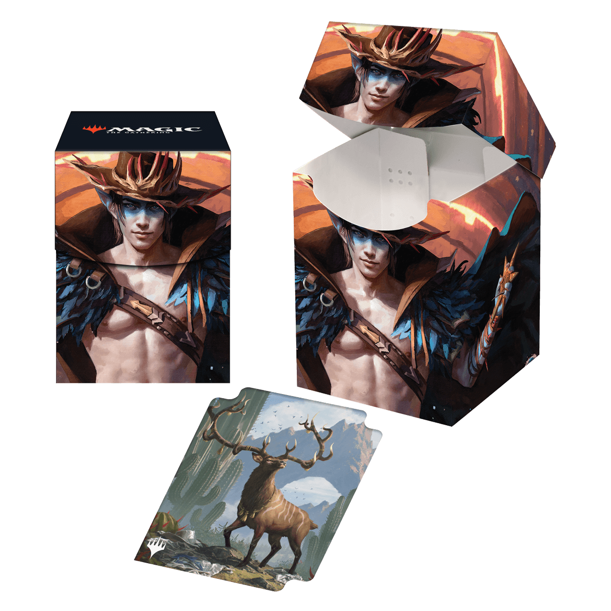 Outlaws of Thunder Junction Oko, the Ringleader Key Art 100+ Deck Box® for Magic: The Gathering | Ultra PRO International