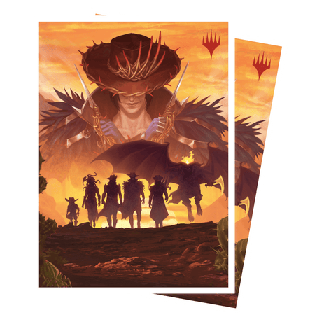 Outlaws of Thunder Junction Gang Silhouette 105ct APEX™ Deck Protector Sleeves for Magic: The Gathering | Ultra PRO International