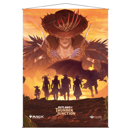 Outlaws of Thunder Junction Gang Silhouette Wall Scroll for Magic: The Gathering| Ultra PRO International