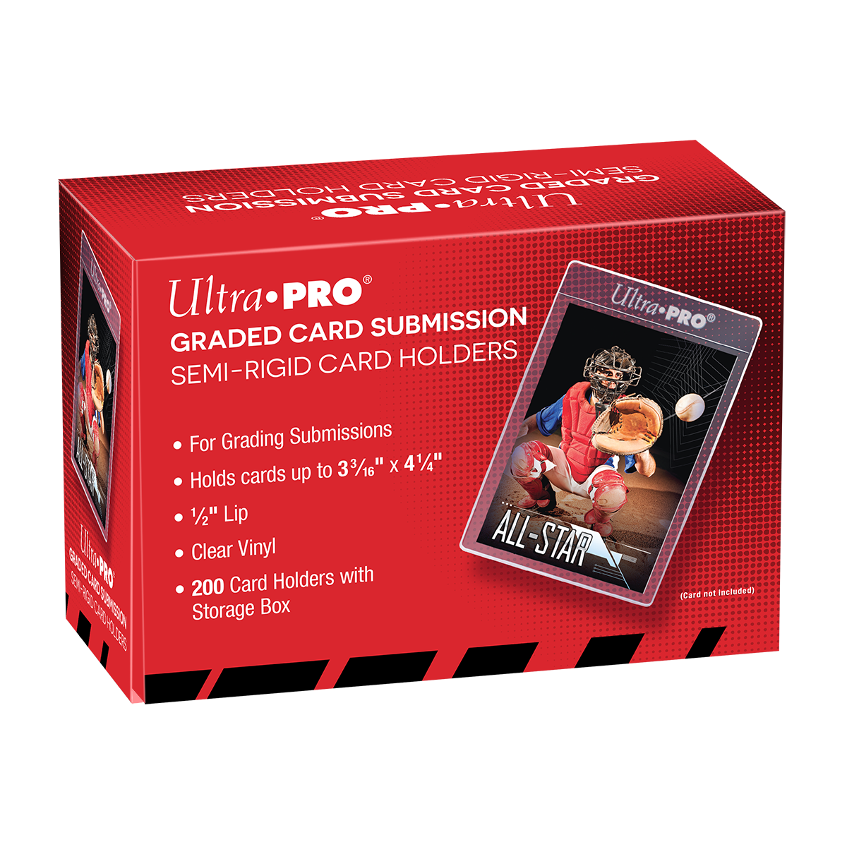 1/2" Lip Semi-Rigid Tall Card Holders (200ct) | Ultra PRO International
