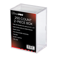 2-Piece 250-Count Clear Card Storage Box | Ultra PRO International