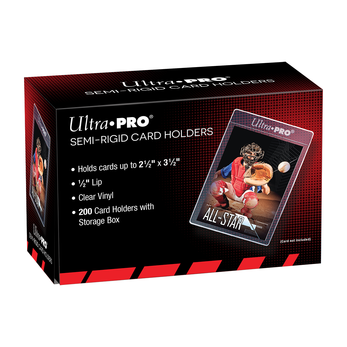 1/2" Lip Semi-Rigid Card Holders (200ct) for Standard Size Cards | Ultra PRO International