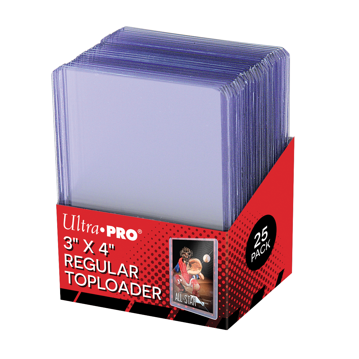 3" x 4" Clear Regular Toploaders for Standard Size Cards (25ct) | Ultra PRO International