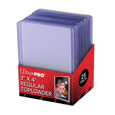3" x 4" Clear Regular Toploaders for Standard Size Cards (25ct) | Ultra PRO International