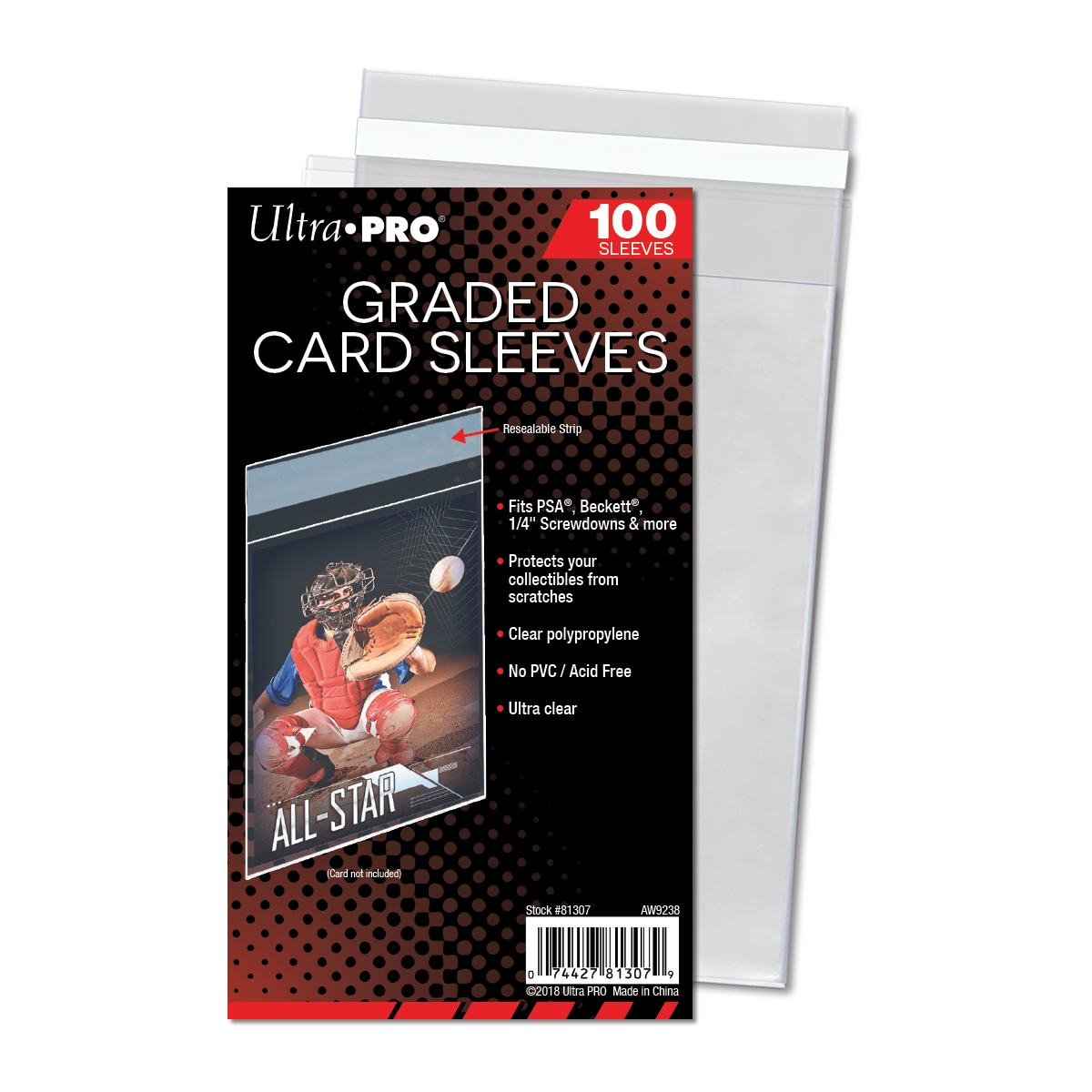 Graded Card Resealable Sleeves (100ct) | Ultra PRO International