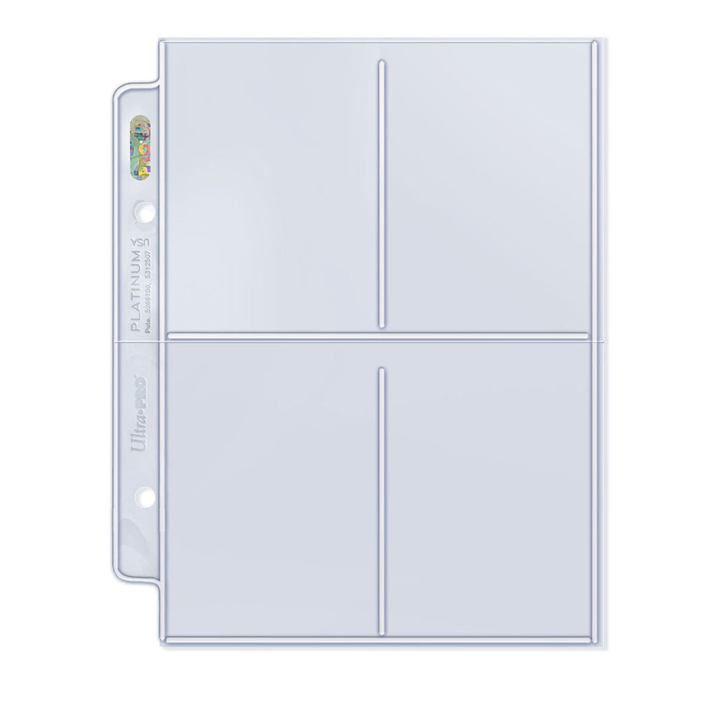 Premium Series 4-Pocket Mini Album Pages (100ct) for Standard Size Cards | Ultra PRO International