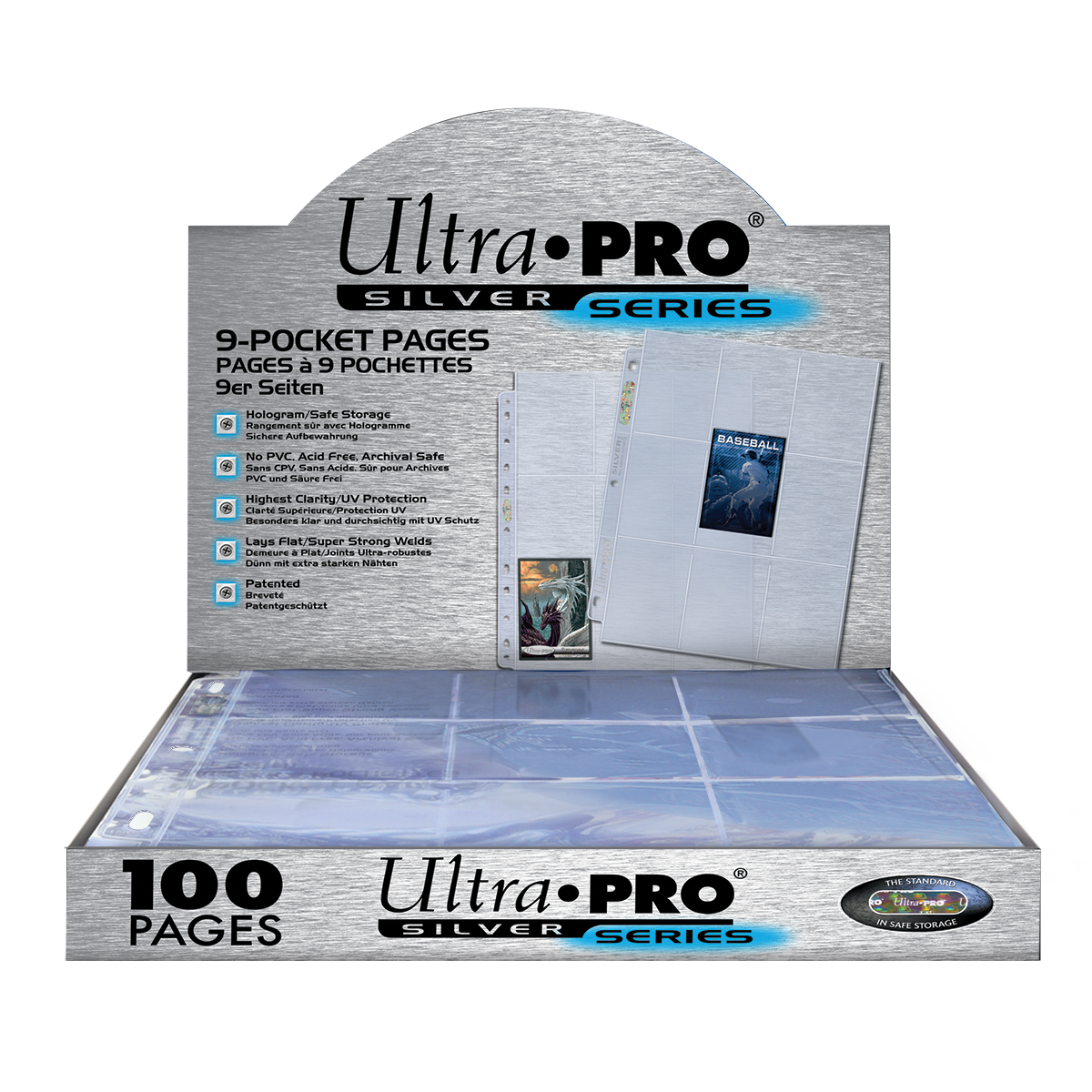 Ultra PRO - Série Gallery : 65 pochettes de protection pour cartes