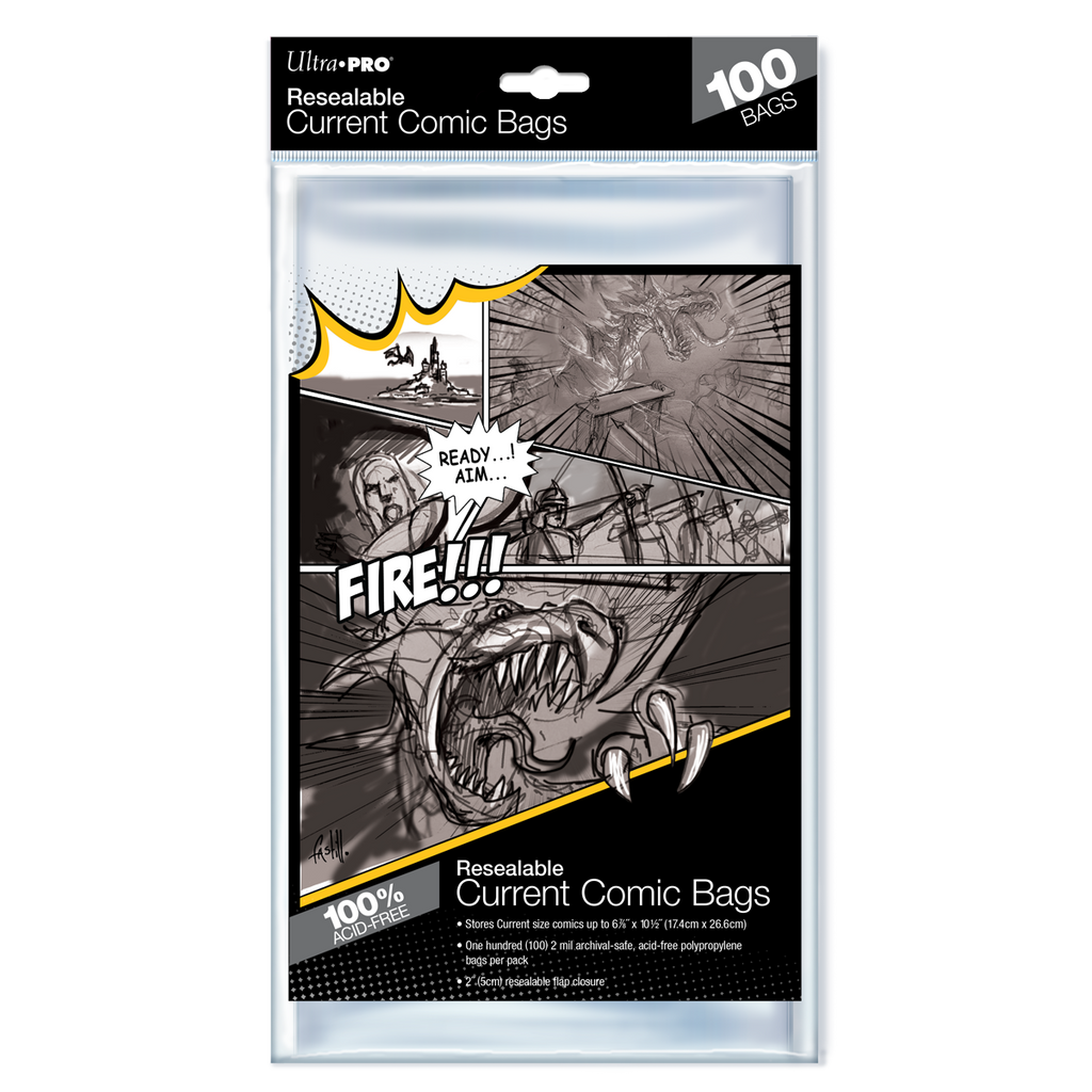 Current Size Resealable Comic Bags (100ct) | Ultra PRO International