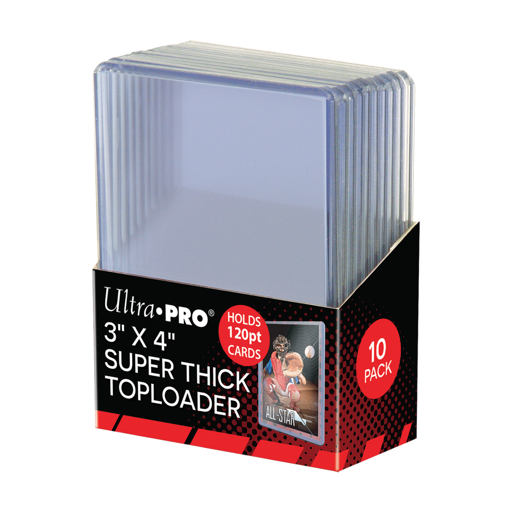 3" x 4" Clear Super Thick 120PT Toploaders (10ct) | Ultra PRO International
