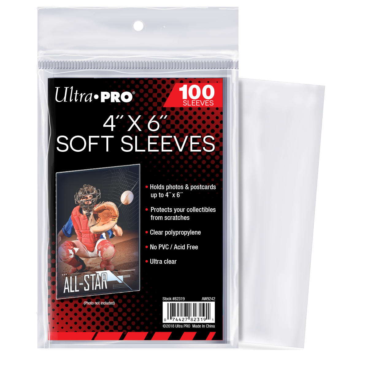 4" x 6" Soft Sleeves (100ct) | Ultra PRO International