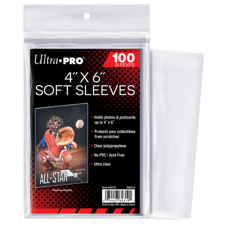 4" x 6" Soft Sleeves (100ct) | Ultra PRO International