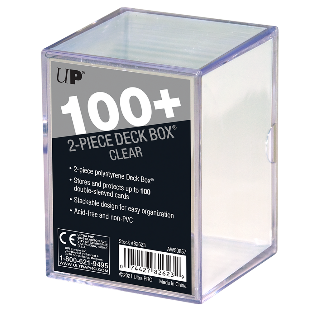 2-Piece Clear 100+ Deck Box | Ultra PRO International