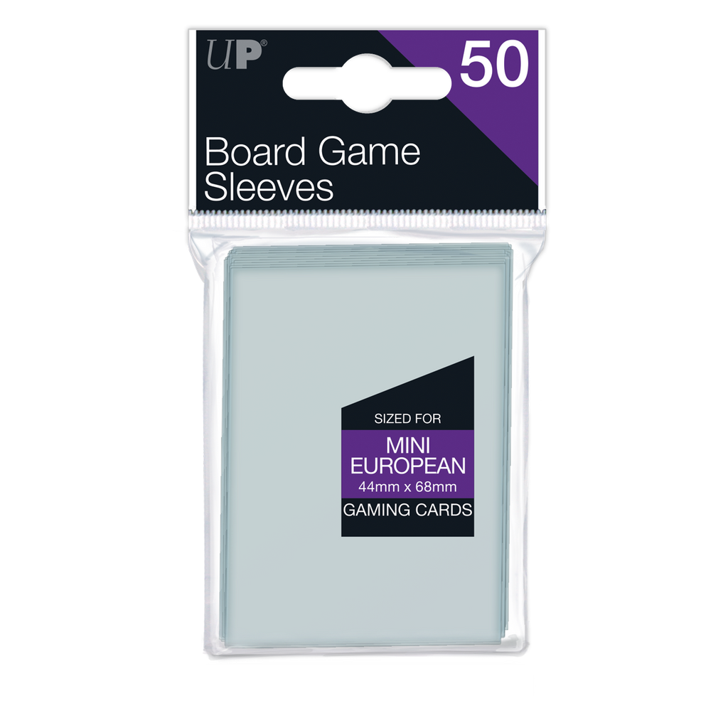Mini European Board Game Sleeves (50ct) for 44 mm x 68 mm Cards | Ultra PRO International