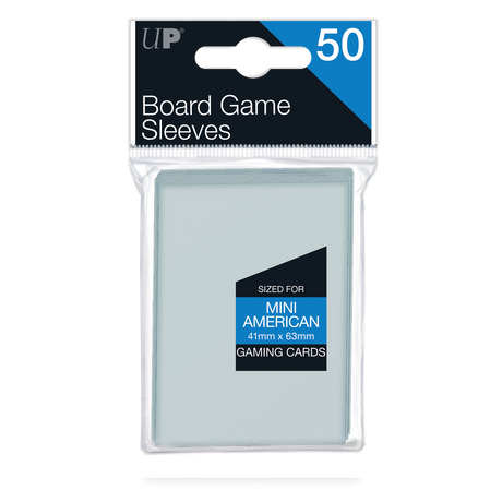 Mini American Board Game Sleeves (50ct) for 41mm x 63mm Cards | Ultra PRO International