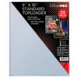 8" x 10" Standard Toploaders (25ct) | Ultra PRO International