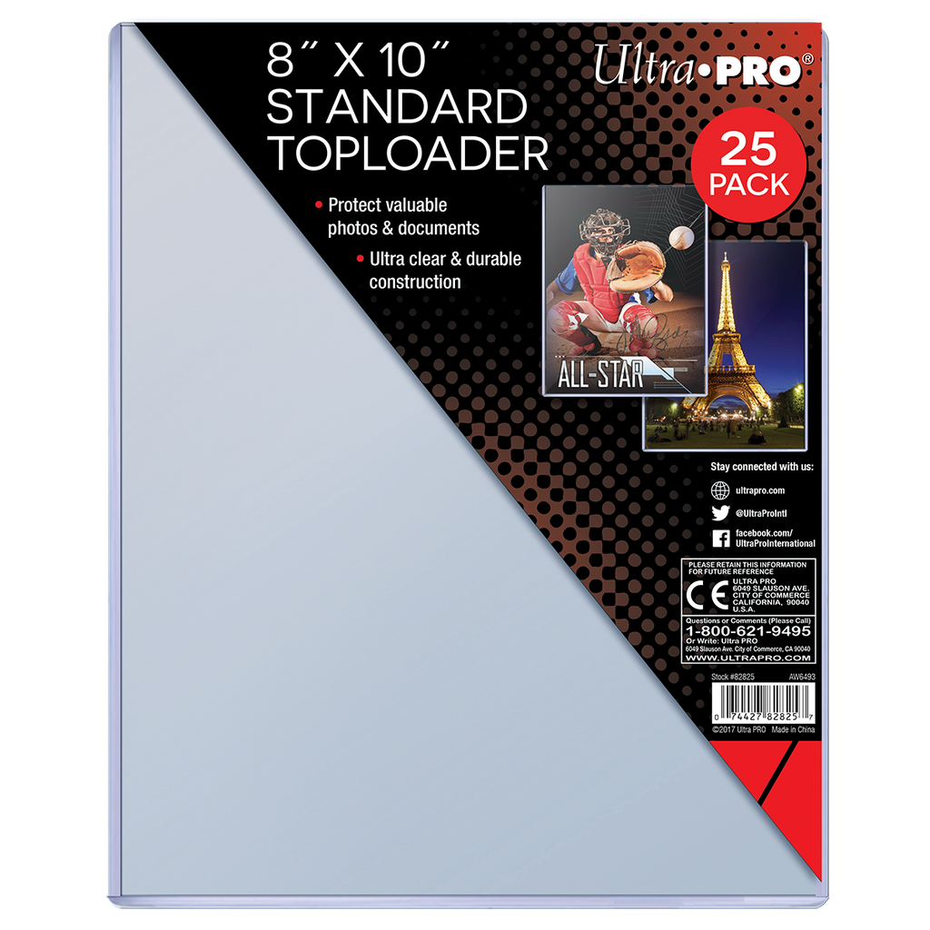 8" x 10" Standard Toploaders (25ct) | Ultra PRO International
