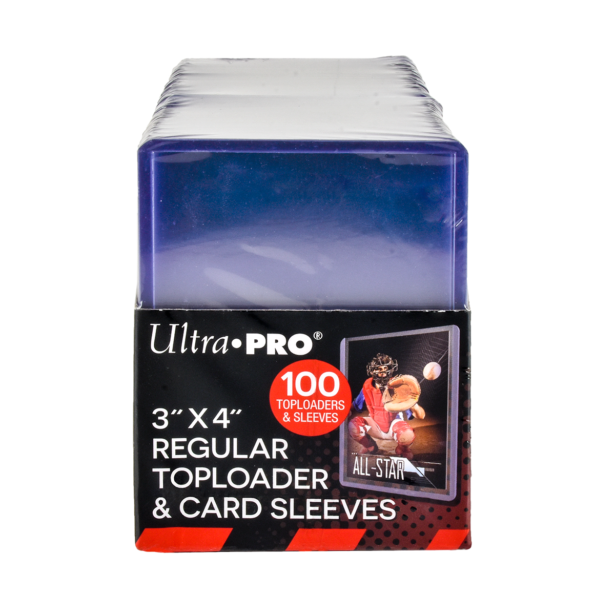 3" x 4" Clear Regular Toploaders and Soft Sleeves Bundle for Standard Size Cards (100 ct.) | Ultra PRO International