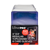 3" x 4" Clear Regular Toploaders and Soft Sleeves Bundle for Standard Size Cards (100 ct.) | Ultra PRO International